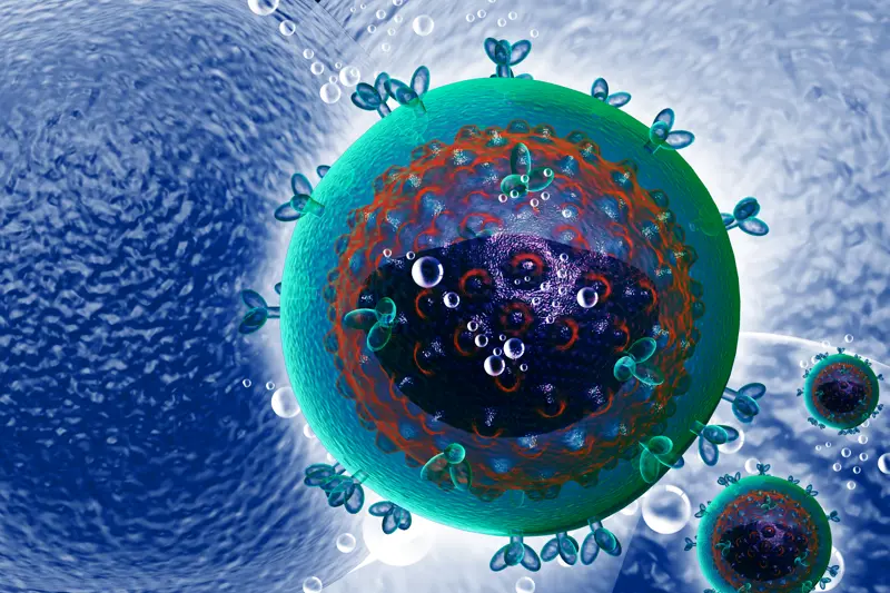 Bilde av hiv virus