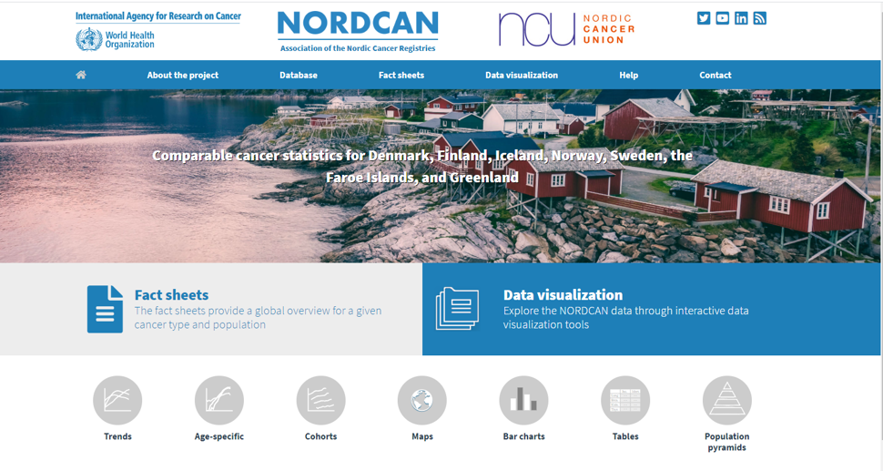Bilde av nettsiden til NORDCAN