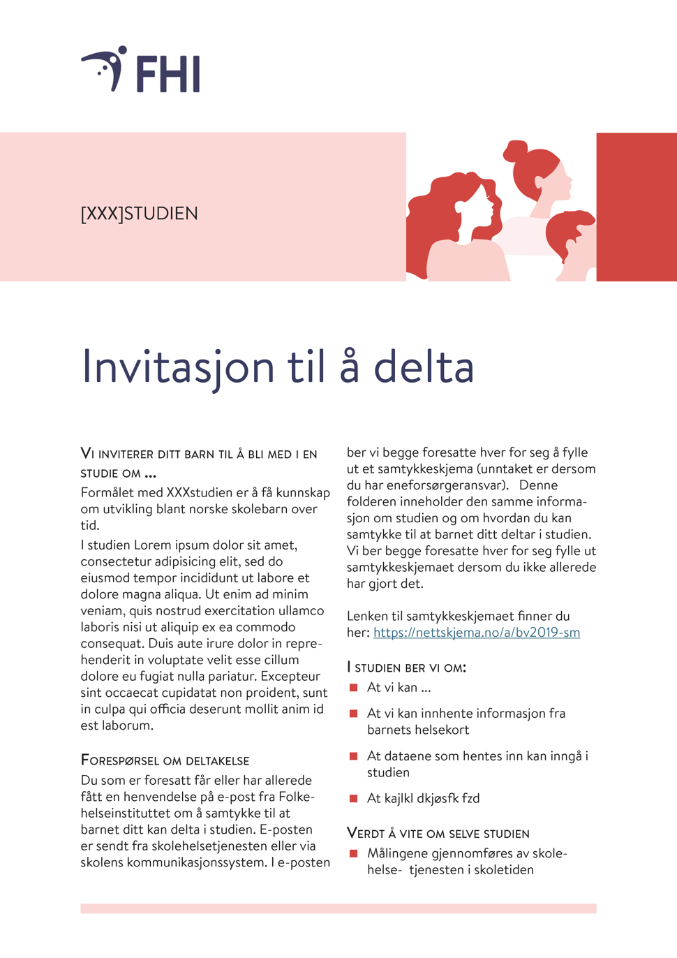 Mal for invitasjoner FHI