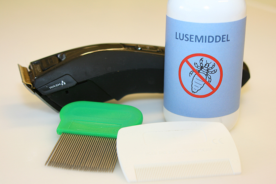 Lusemiddel, lusekam, barbermaskin