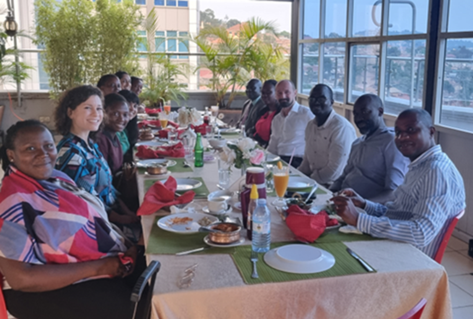 Dinner with BIS Uganda stakeholders, February 2023.