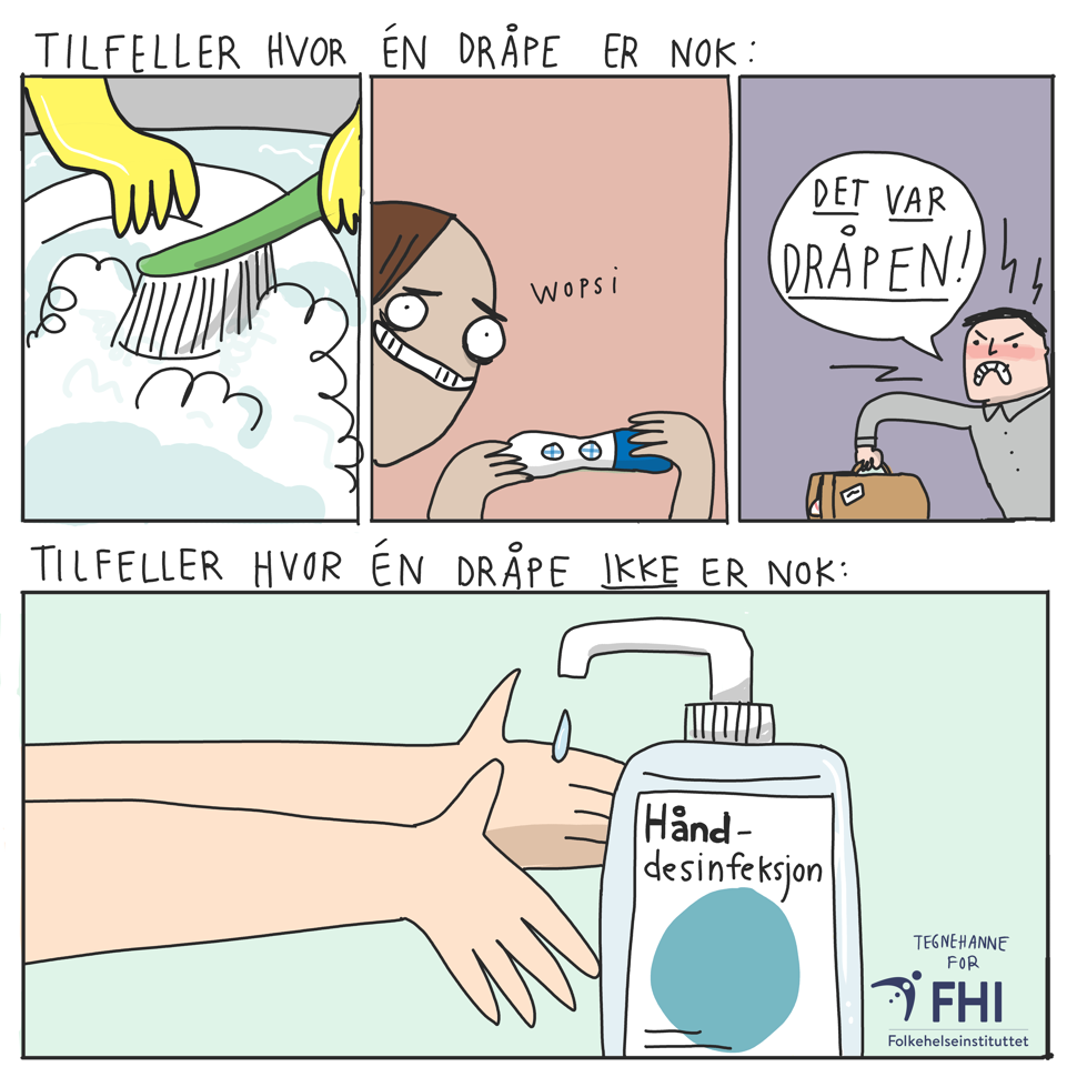 En dråpe er ikke nok når det gjelder hånddesinfeksjon.png