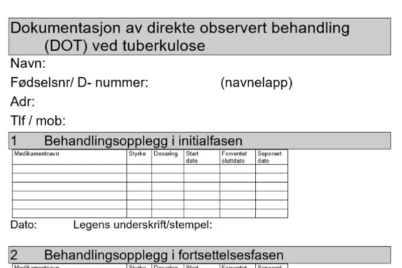Utsnitt av skjemaet