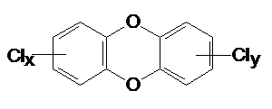 Strukturformel PCDD